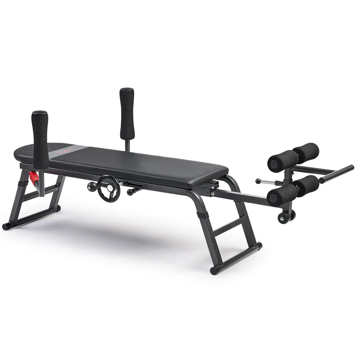 SUNNY Adjustable Decompression Bench Full Body Inversion Traction Stretch Machine 400 Lbs Capacity Lumbar Stretching for Flexibility Mobility Posture Support Spinal Sciatica Disc Lower Back Pain Relief Home Gym Recovery Workout Bench Equipment Comfortable