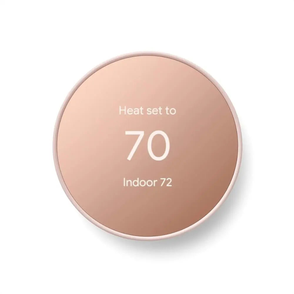 Google Nest Smart Thermostat for Home - Programmable Wifi Control - Snow White