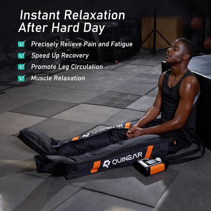 Professional Leg Recovery System, Cordless Air Compression Boots with Sequential Compression, Leg and Foot Massager, Fast Recovery Therapy for Athletes, FSA-HSA Eligible (Medium)