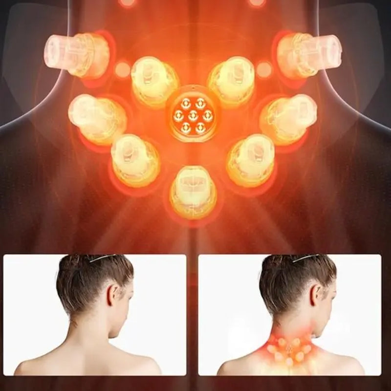 Mid-Year Mega Sale: SKG Foldable Neck Massager with Heat, Cordless Deep Tissue Vibration Massager for Pain Relief, Portable 9D Electric Shiatsu Neck Massager Relaxer Women Men Gift Use at Home Office Car, G7PRO-FOLD