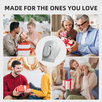 Hand Massager with Heat and Compression, Cordless Hand Massager, Finger Massager, 2025 Updated Carpal Tunnel Relief & Wrist Relief Massager, Gift for Women Men