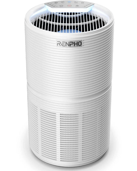 RENPHO Large Room Air Purifier - Effectively Eliminates Smoke, Pet Hair, Pollen, and Dust for Improved Indoor Air Quality