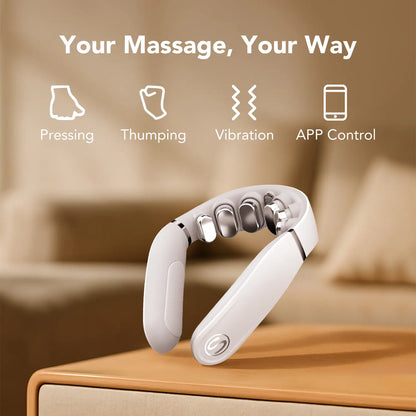 SKG GS500-N Deep Neck Massager with Heat for Daily Stress Relief, Best Gift