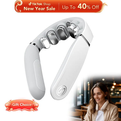 SKG GS500-N Deep Neck Massager with Heat for Daily Stress Relief, Best Gift