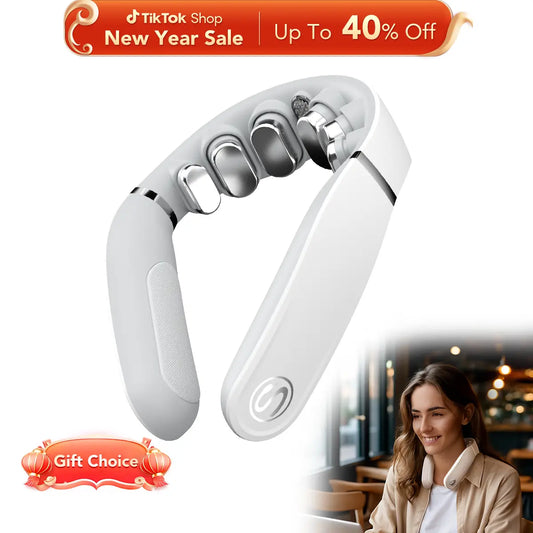 SKG GS500-N Deep Neck Massager with Heat for Daily Stress Relief, Best Gift