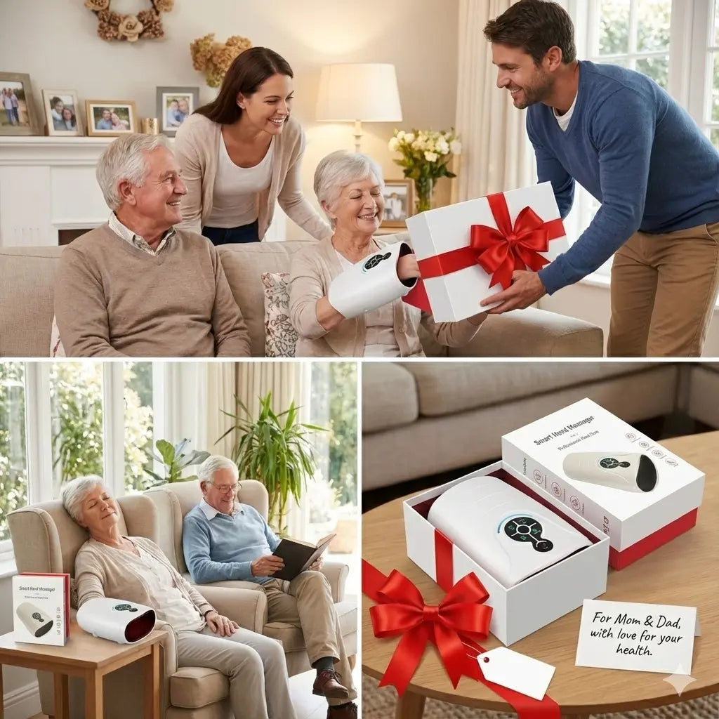 AERLANG Hand Massager, Mother'S Day Gifts for Mom Birthday Gifts for Women Hand Massage Machine with Heat and Compression Cordless Electric Hand Massager for Soothing Relief of Arthritis and Carpal Tunnel Discomfort