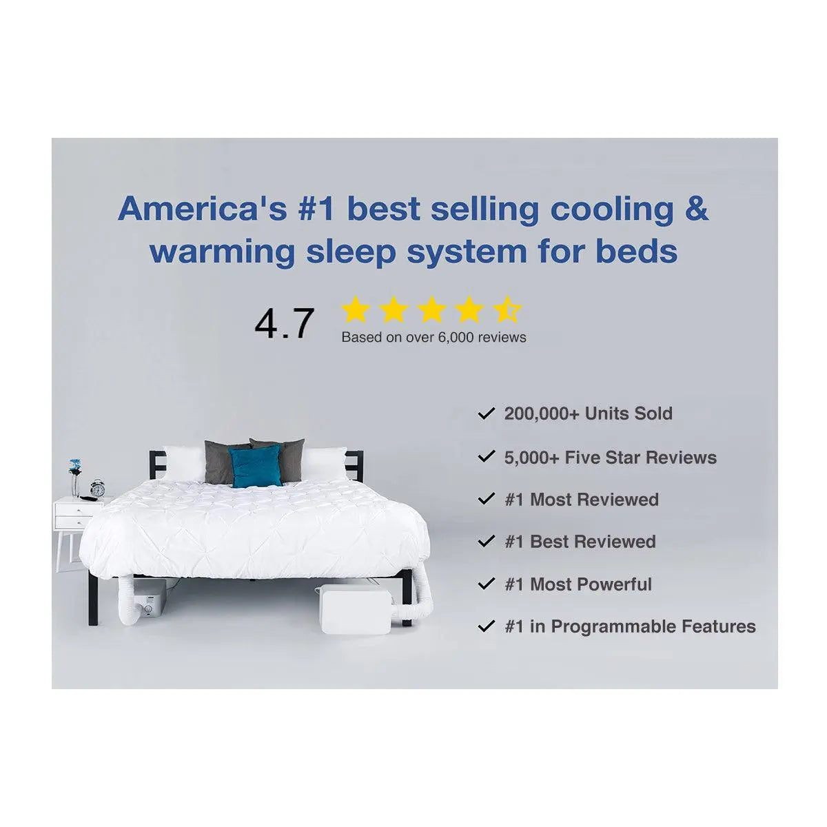 Bedjet 3 Climate Comfort Sleep System for Beds - Cooling, Warming, and Sweat-Drying