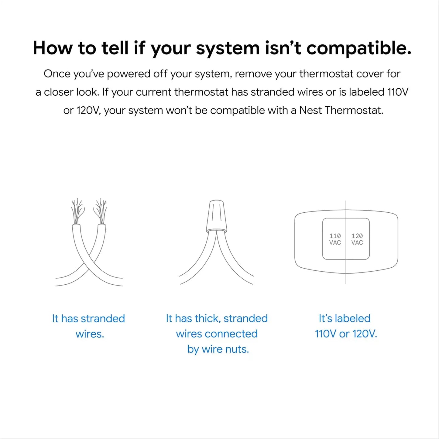 Google Nest Smart Thermostat for Home - Programmable Wifi Control - Snow White