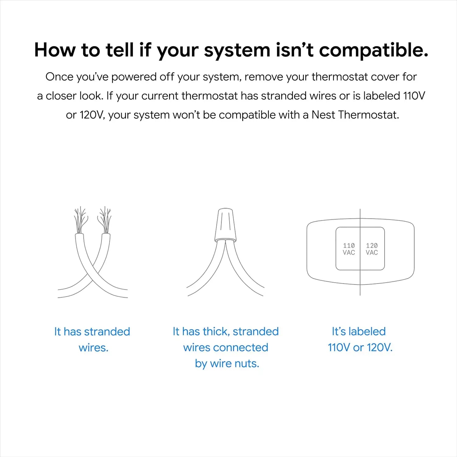 Google Nest Smart Thermostat for Home - Programmable Wifi Control - Snow White