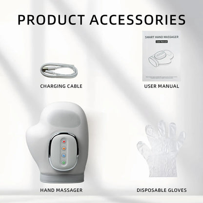 Hand Massager with Heat and Compression, Cordless Hand Massager, Finger Massager, 2025 Updated Carpal Tunnel Relief & Wrist Relief Massager, Gift for Women Men