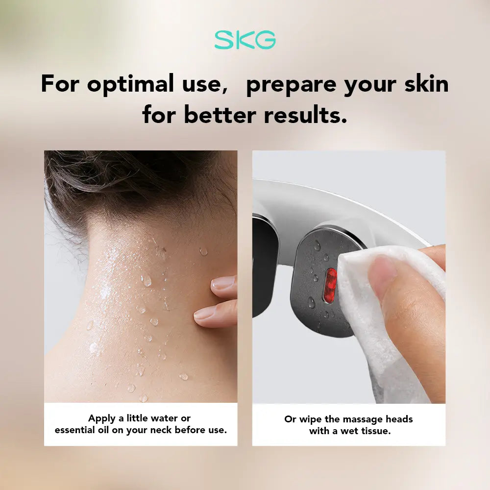 SKG K5-3 PRO Heated Neck Massager, Portable 4D Neck Relaxer for Muscle Relaxation