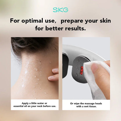 SKG K5-3 PRO Heated Neck Massager, Portable 4D Neck Relaxer for Muscle Relaxation
