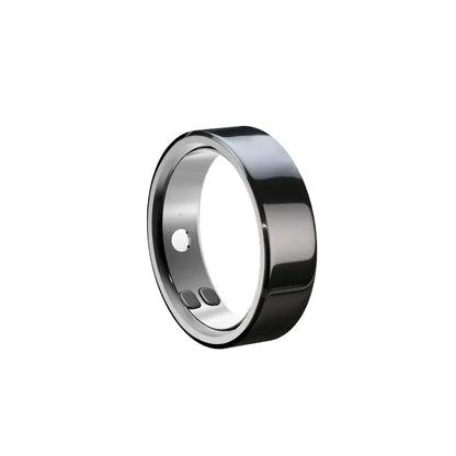 Ceramic Outer Ring Smart Ring for Health Monitoring – Intelligent Heart Rate & Sleep Tracker with Motor Vibration Reminder, Waterproof Fitness Tracker Ring for Men Women, Customizable Appearance Health Wearable Device