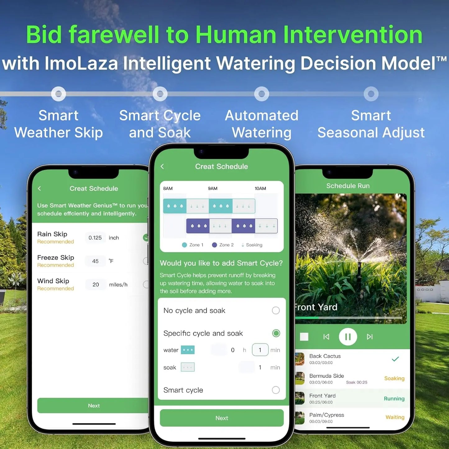 Imolaza ET Master 4Th Gen Smart Sprinkler Controller: Upgraded 16-Zone Wifi Irrigation Controller with Automated Watering, App Control, Smart Weather Skips and Fault Alerts