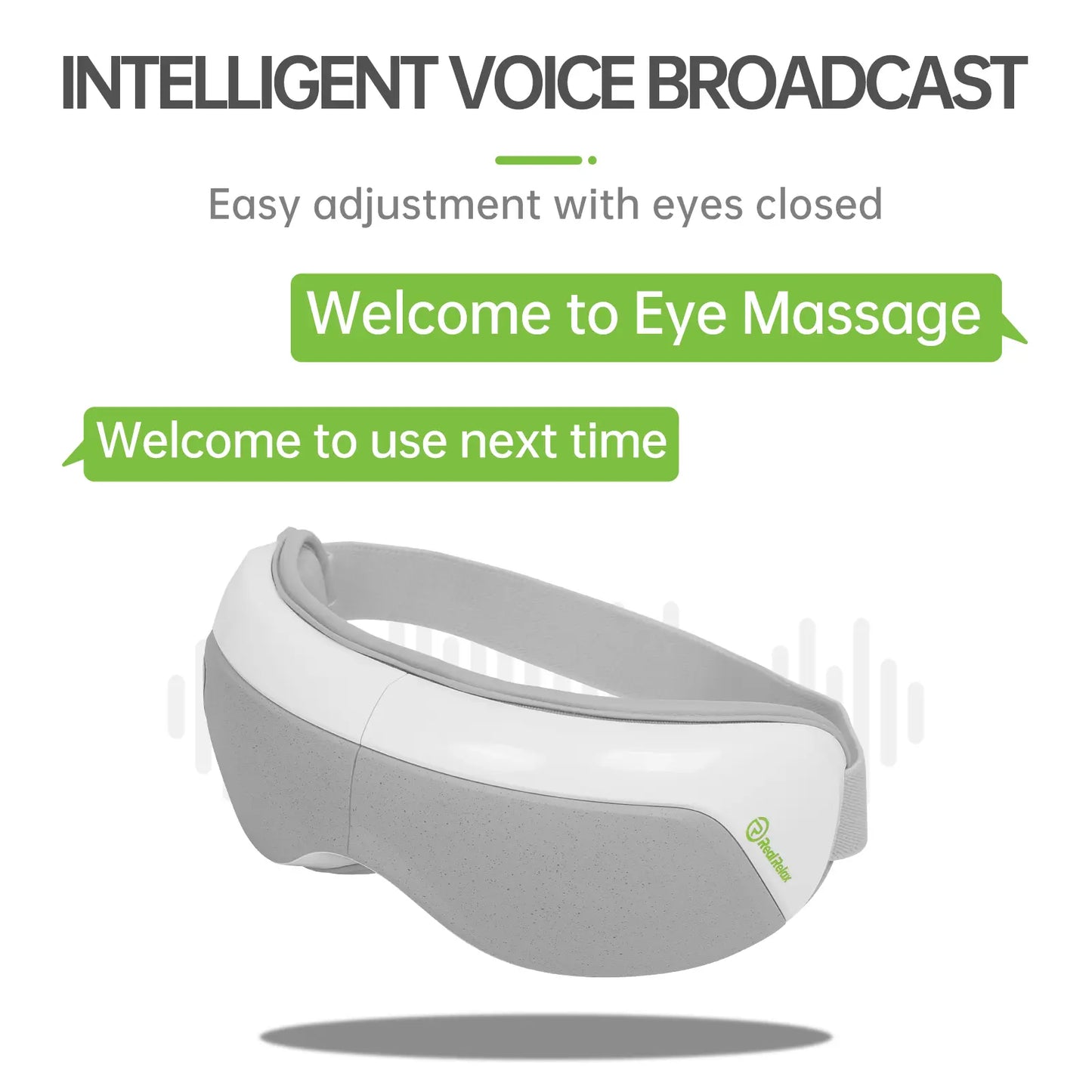 Eye Mask Massager with Heat - Rechargeable Eye Mask for Dark Circles, Dry Eye, and Relaxation,