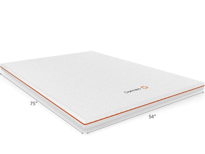 Dormeo Premium Mattress Topper 3" Topper with Octaspring® Technology for Cooling & Comfort - Organic Cotton & Hypoallergenic Cover