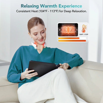 SKG K5-3 PRO Heated Neck Massager, Portable 4D Neck Relaxer for Muscle Relaxation