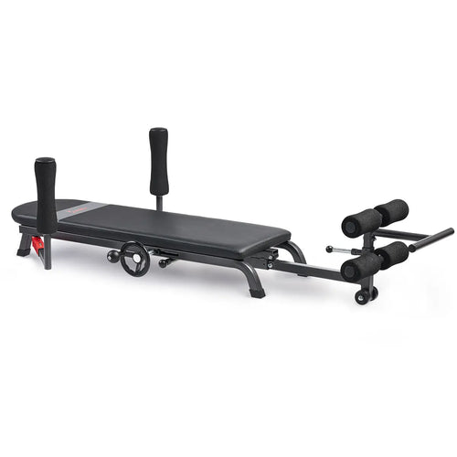 SUNNY Adjustable Decompression Bench Full Body Inversion Traction Stretch Machine 400 Lbs Capacity Lumbar Stretching for Flexibility Mobility Posture Support Spinal Sciatica Disc Lower Back Pain Relief Home Gym Recovery Workout Bench Equipment Comfortable