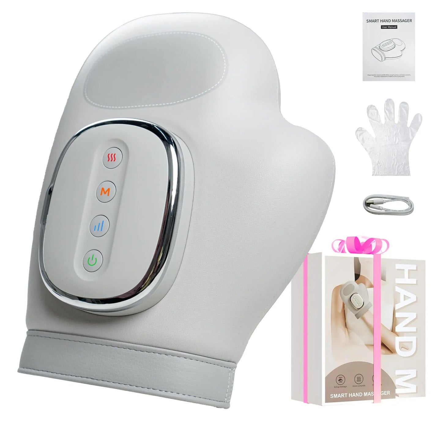 Hand Massager with Heat and Compression, Cordless Hand Massager, Finger Massager, 2025 Updated Carpal Tunnel Relief & Wrist Relief Massager, Gift for Women Men