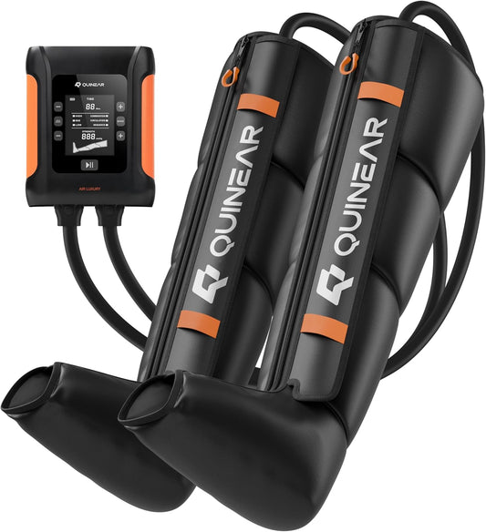 Professional Leg Recovery System, Cordless Air Compression Boots with Sequential Compression, Leg and Foot Massager, Fast Recovery Therapy for Athletes, FSA-HSA Eligible (Medium)