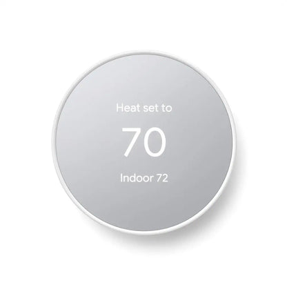 Google Nest Smart Thermostat for Home - Programmable Wifi Control - Snow White