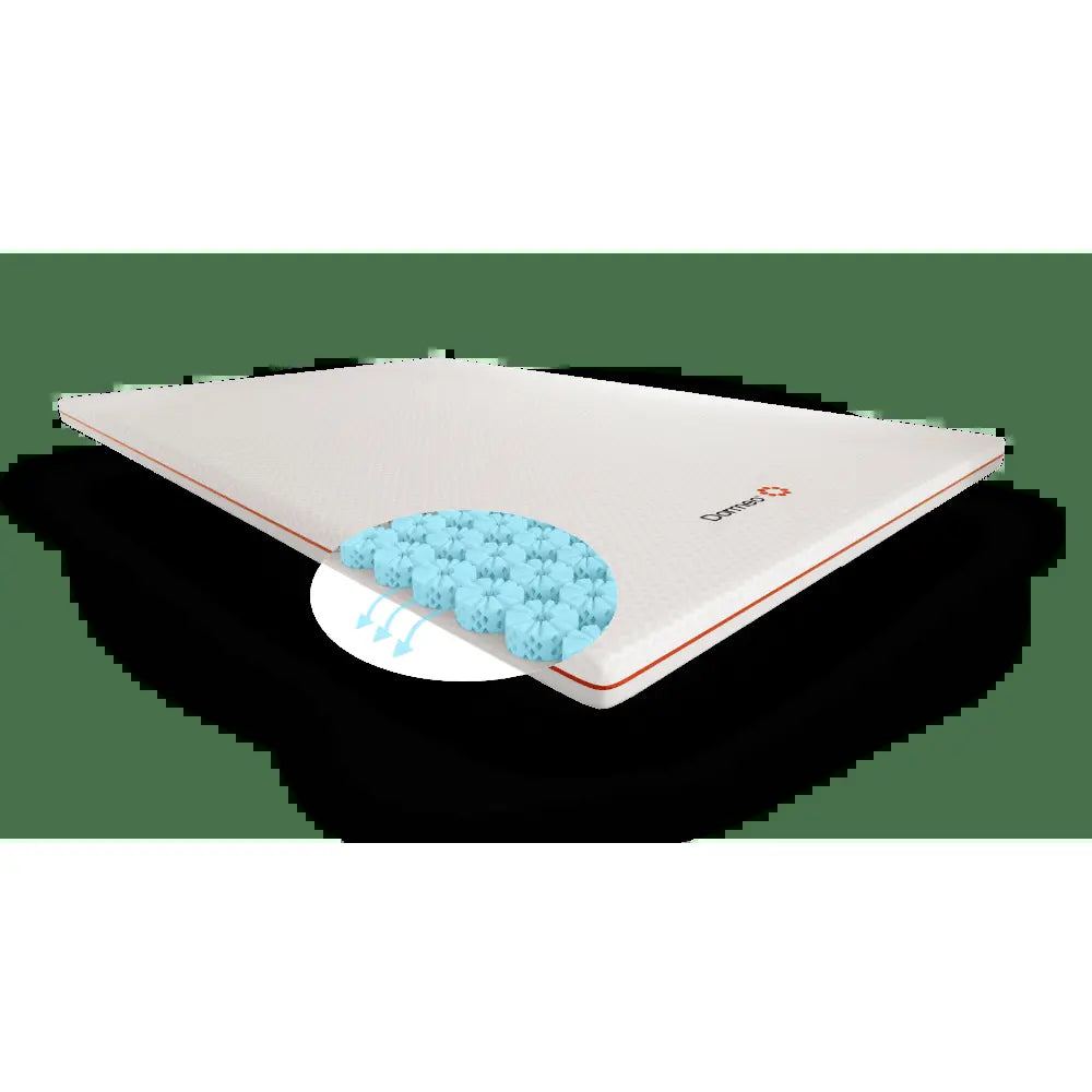 Dormeo Premium Mattress Topper 3" Topper with Octaspring® Technology for Cooling & Comfort - Organic Cotton & Hypoallergenic Cover
