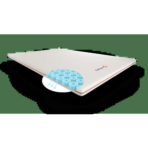 Dormeo Premium Mattress Topper 3" Topper with Octaspring® Technology for Cooling & Comfort - Organic Cotton & Hypoallergenic Cover