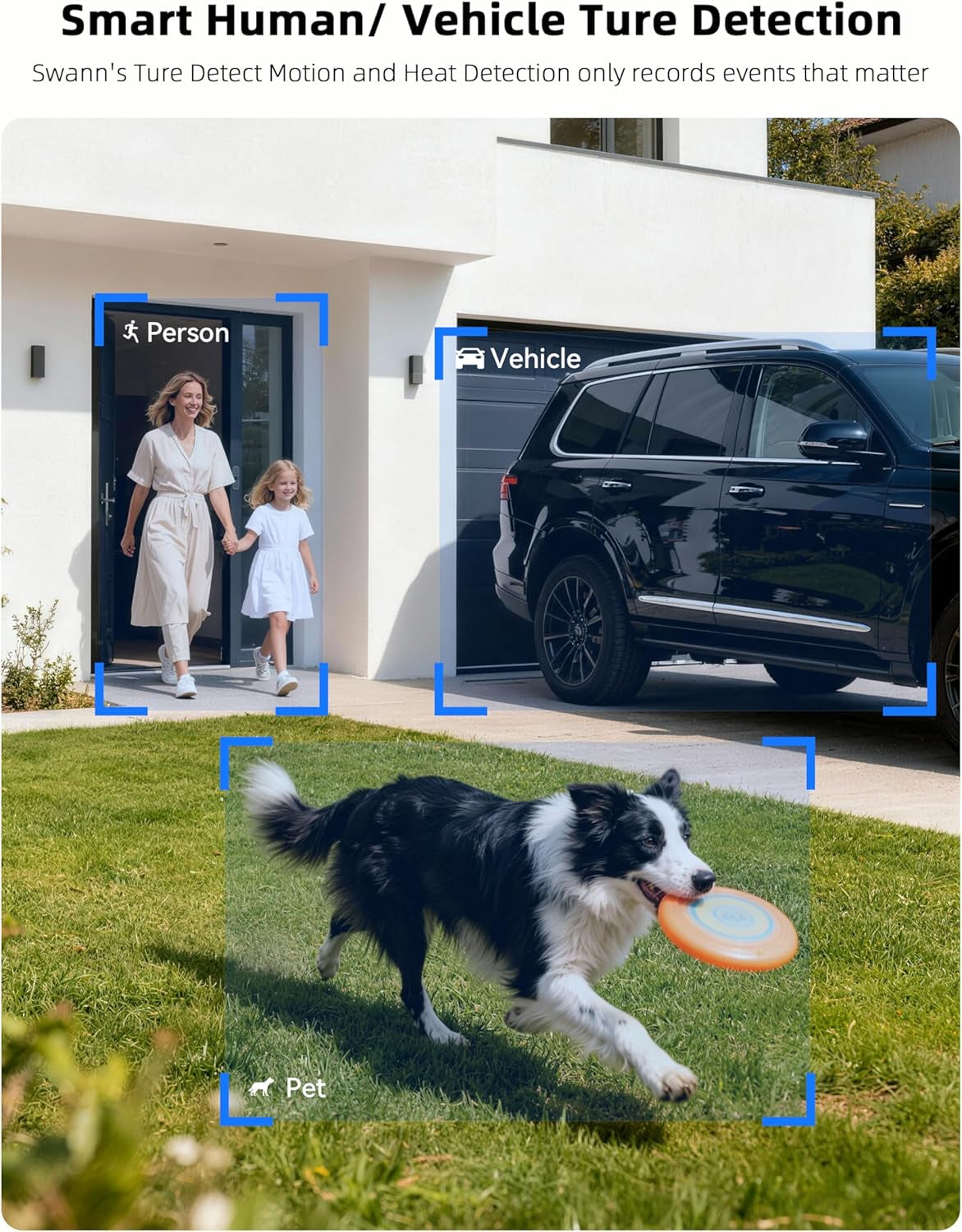 Maxranger4K™ Mini Long-Range Wireless Security Camera System, 3-Pack 4K Cameras, Wi-Fi Halow™ up to 1000Ft, Local Storage, No Monthly Fees, Indoor/Outdoor