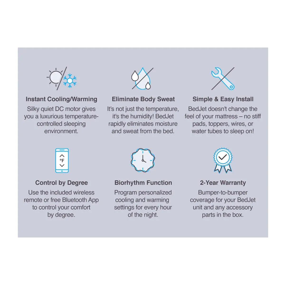 Bedjet 3 Climate Comfort Sleep System for Beds - Cooling, Warming, and Sweat-Drying