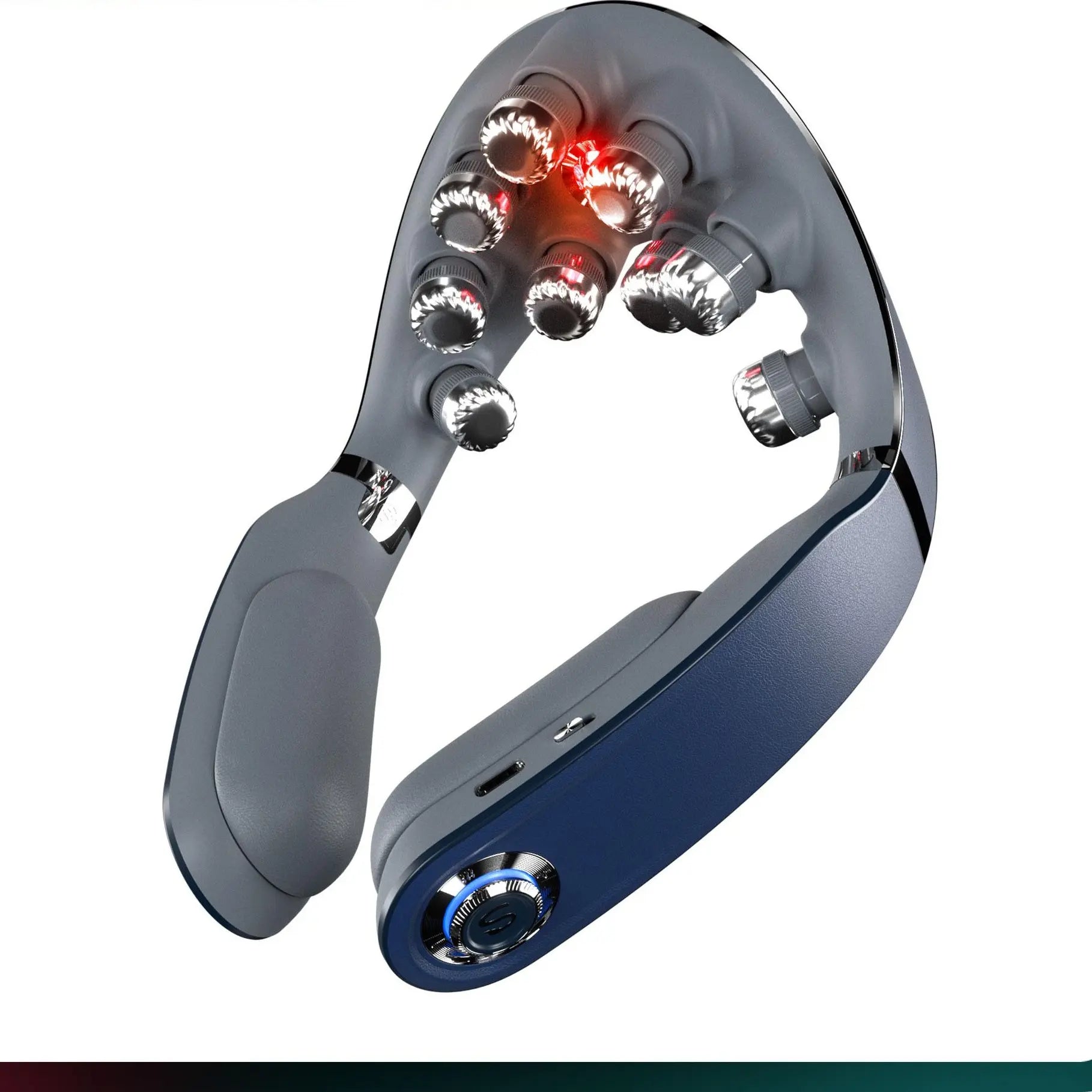 Mid-Year Mega Sale: SKG Foldable Neck Massager with Heat, Cordless Deep Tissue Vibration Massager for Pain Relief, Portable 9D Electric Shiatsu Neck Massager Relaxer Women Men Gift Use at Home Office Car, G7PRO-FOLD