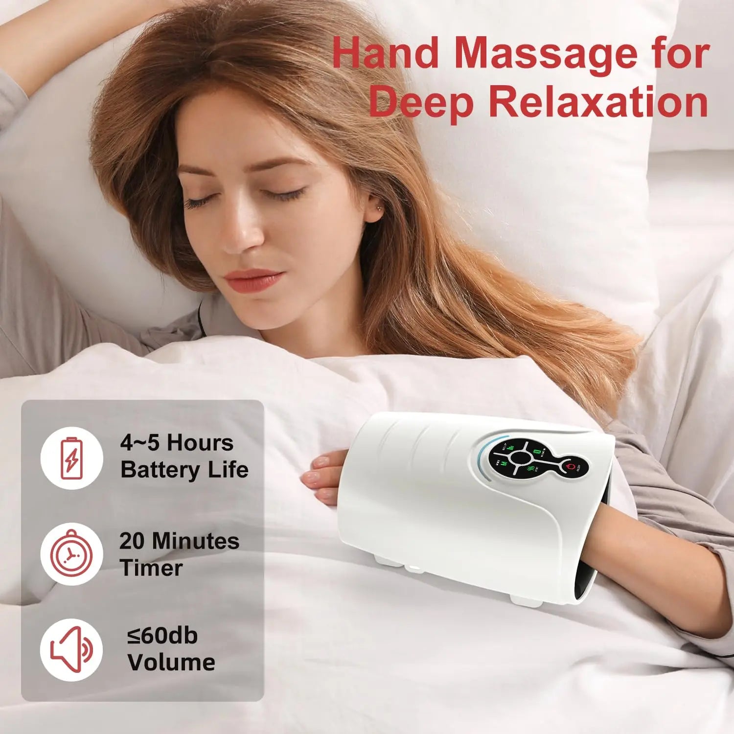 AERLANG Hand Massager, Mother'S Day Gifts for Mom Birthday Gifts for Women Hand Massage Machine with Heat and Compression Cordless Electric Hand Massager for Soothing Relief of Arthritis and Carpal Tunnel Discomfort