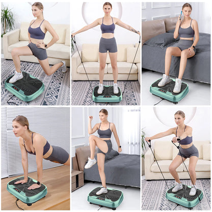 【Dufominc】Vibration Plate Fitness Platform Exercise Machine - Vibrating Lymphatic Drainage Shaking Full Body Shaker Workout Machine for Home/Office