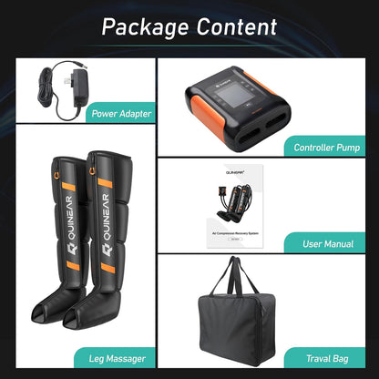 Professional Leg Recovery System, Cordless Air Compression Boots with Sequential Compression, Leg and Foot Massager, Fast Recovery Therapy for Athletes, FSA-HSA Eligible (Medium)