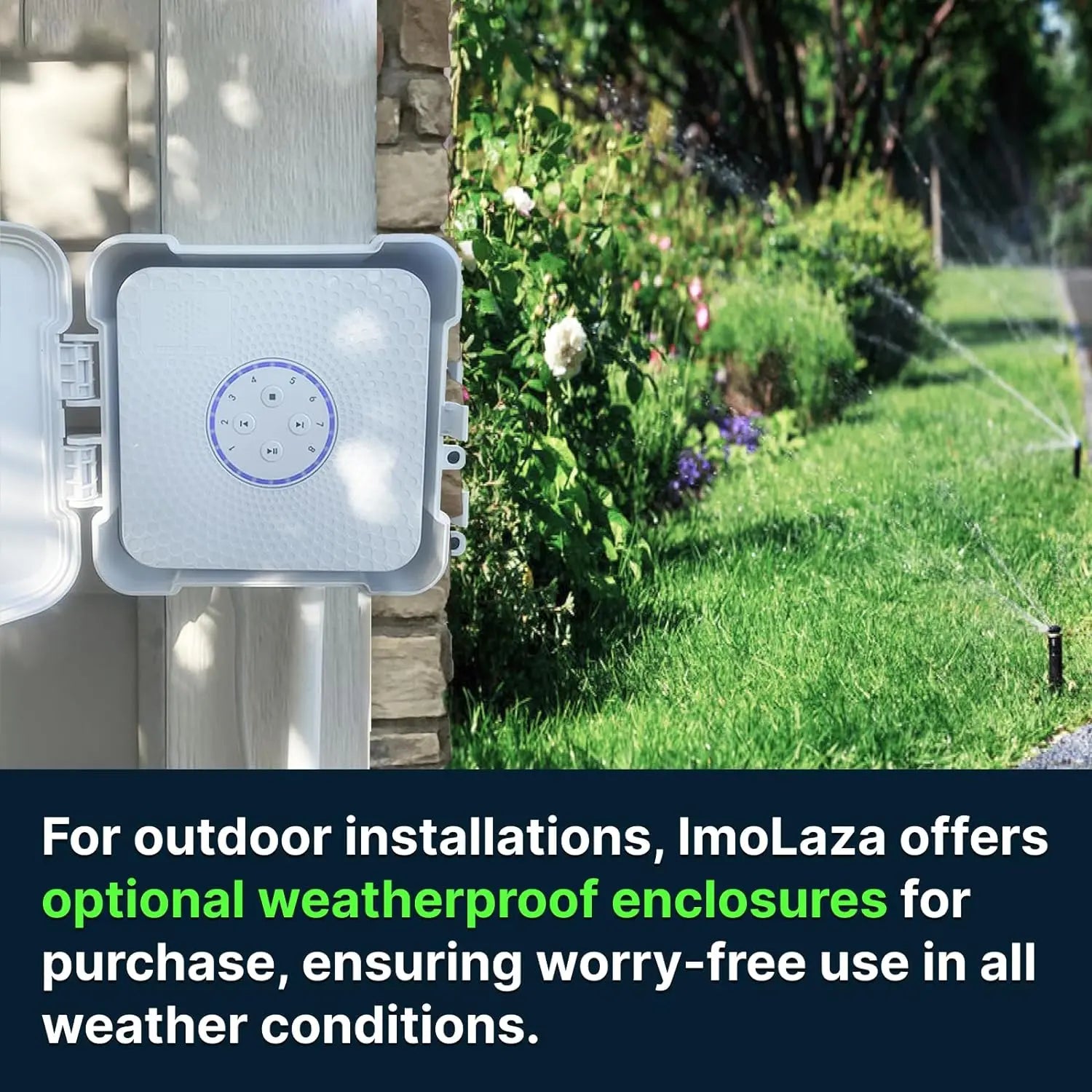 Imolaza ET Master 4Th Gen Smart Sprinkler Controller: Upgraded 16-Zone Wifi Irrigation Controller with Automated Watering, App Control, Smart Weather Skips and Fault Alerts
