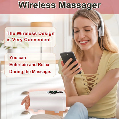 AERLANG Hand Massager, Mother'S Day Gifts for Mom Birthday Gifts for Women Hand Massage Machine with Heat and Compression Cordless Electric Hand Massager for Soothing Relief of Arthritis and Carpal Tunnel Discomfort
