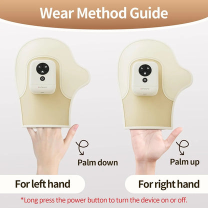 Hand Massager with Heat and Compression, Portable Heated Glove, Rechargeable Cordless Wrist Massager for Arthritis, Carpal Tunnel Relief