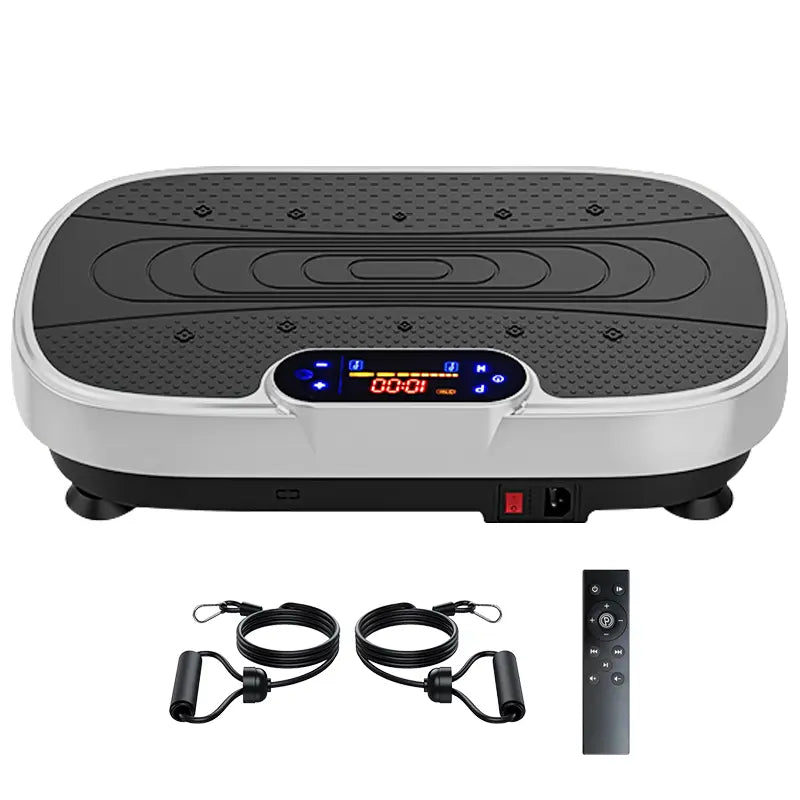 Vibration Plate Fitness Platform Exercise Machine Vibrating Lymphatic Drainage Shaking Full Body Shaker Workout Vibrate Stand Shake Board Sport Gym for Weight Loss Fat Burner for Women Men