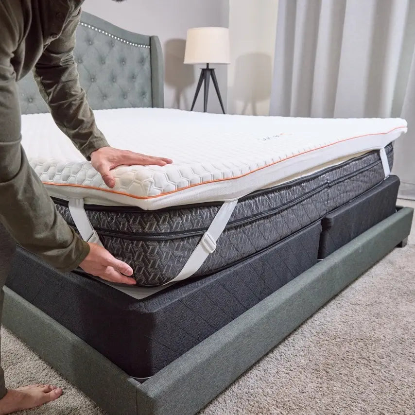 Dormeo Premium Mattress Topper 3" Topper with Octaspring® Technology for Cooling & Comfort - Organic Cotton & Hypoallergenic Cover