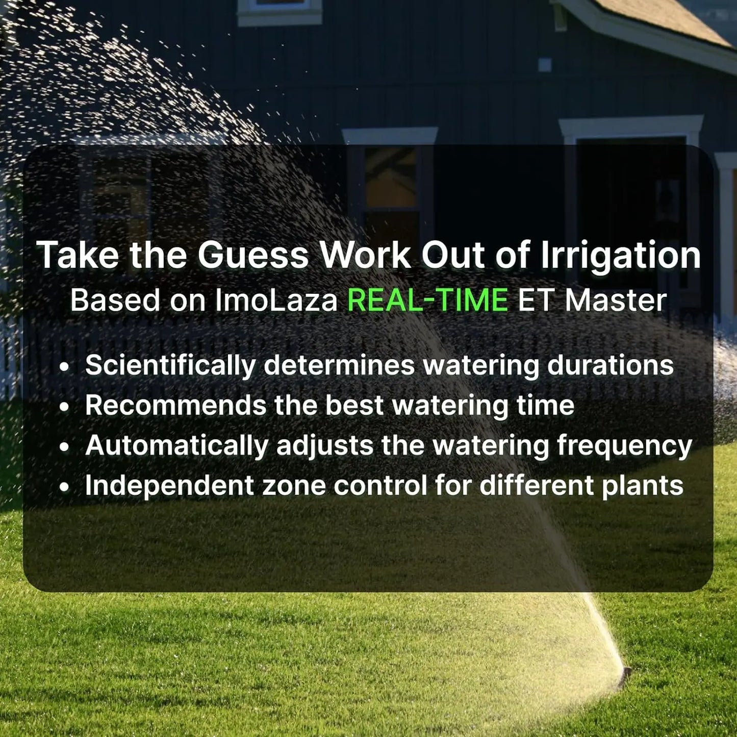 Imolaza ET Master 4Th Gen Smart Sprinkler Controller: Upgraded 16-Zone Wifi Irrigation Controller with Automated Watering, App Control, Smart Weather Skips and Fault Alerts