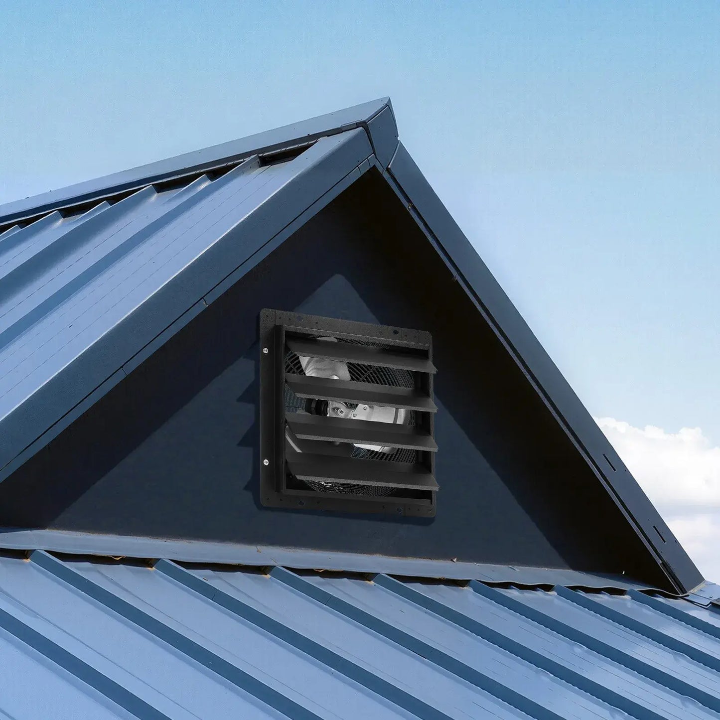 【Fathersdaygift】Vevor 14-In Wall Mounted Shutter Exhaust Fan2000 CFM EC Motor Fan with Smart Programmingvariable Speedtemperature Control & Timerfor Shedgarage Ventilation Coolingblack