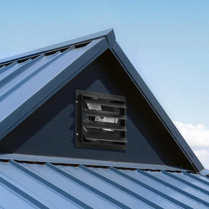【Fathersdaygift】Vevor 14-In Wall Mounted Shutter Exhaust Fan2000 CFM EC Motor Fan with Smart Programmingvariable Speedtemperature Control & Timerfor Shedgarage Ventilation Coolingblack
