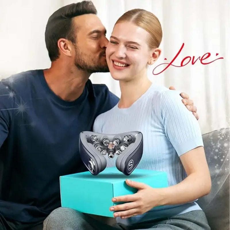 Mid-Year Mega Sale: SKG Foldable Neck Massager with Heat, Cordless Deep Tissue Vibration Massager for Pain Relief, Portable 9D Electric Shiatsu Neck Massager Relaxer Women Men Gift Use at Home Office Car, G7PRO-FOLD